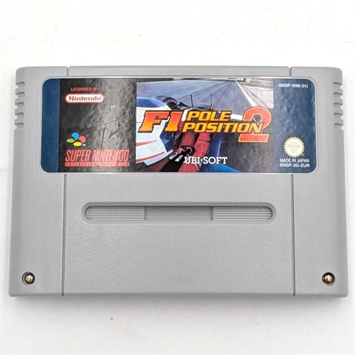 F1 Pole Position 2 - SNES - Cartridge - (EUR) (A Grade) (Genbrug)